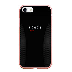 Чехол iPhone 7/8 матовый Audi Carbon