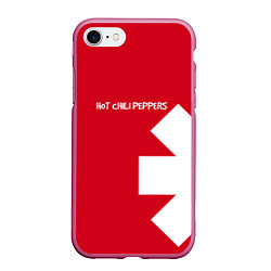 Чехол iPhone 7/8 матовый RHCP: Red Style