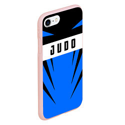 Чехол iPhone 7/8 матовый Judo Fighter, цвет: 3D-светло-розовый — фото 2