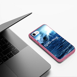 Чехол iPhone 7/8 матовый God of War: Sea ​​rage, цвет: 3D-малиновый — фото 2