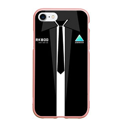 Чехол iPhone 7/8 матовый RK800 Android Black, цвет: 3D-светло-розовый
