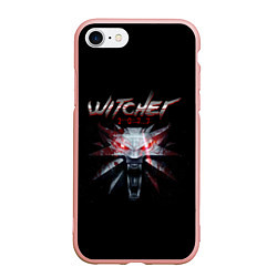 Чехол iPhone 7/8 матовый Witcher 2077, цвет: 3D-светло-розовый