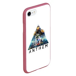 Чехол iPhone 7/8 матовый ANTHEM Planet, цвет: 3D-малиновый — фото 2