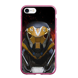 Чехол iPhone 7/8 матовый ANTHEM Soldier, цвет: 3D-малиновый