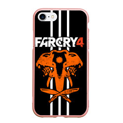 Чехол iPhone 7/8 матовый Far Cry 4: Orange Elephant, цвет: 3D-светло-розовый