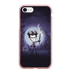 Чехол iPhone 7/8 матовый Wilson under the moon, цвет: 3D-светло-розовый