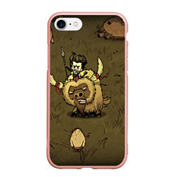 Чехол iPhone 7/8 матовый Wild Wilson, цвет: 3D-светло-розовый