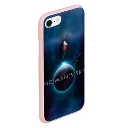 Чехол iPhone 7/8 матовый No Man’s Sky: Dark Space, цвет: 3D-светло-розовый — фото 2