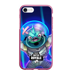 Чехол iPhone 7/8 матовый Fortnite Murloc, цвет: 3D-малиновый