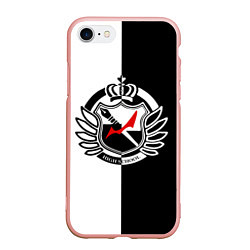 Чехол iPhone 7/8 матовый MONOKUMA SCHOOL, цвет: 3D-светло-розовый