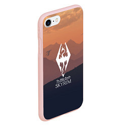 Чехол iPhone 7/8 матовый THE ELDER SCROLLS, цвет: 3D-светло-розовый — фото 2