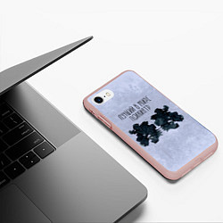 Чехол iPhone 7/8 матовый Лучший в мире психиатр, цвет: 3D-светло-розовый — фото 2