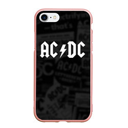 Чехол iPhone 7/8 матовый AC/DC: Black Rock