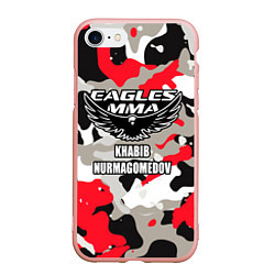 Чехол iPhone 7/8 матовый Khabib Nurmagomedov: Red Camo