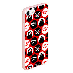 Чехол iPhone 7/8 матовый Kumamon Pattern, цвет: 3D-светло-розовый — фото 2