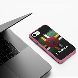 Чехол iPhone 7/8 матовый Dominica Style, цвет: 3D-малиновый — фото 2