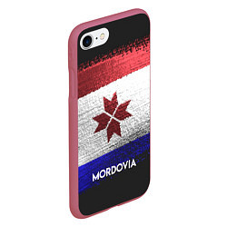 Чехол iPhone 7/8 матовый Mordovia Style, цвет: 3D-малиновый — фото 2