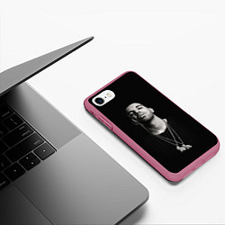 Чехол iPhone 7/8 матовый Drake, цвет: 3D-малиновый — фото 2