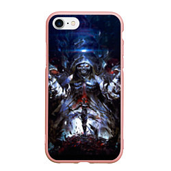 Чехол iPhone 7/8 матовый Overlord, цвет: 3D-светло-розовый