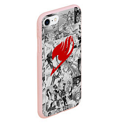 Чехол iPhone 7/8 матовый Fairy Tail: Stories, цвет: 3D-светло-розовый — фото 2