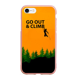 Чехол iPhone 7/8 матовый Go Out & Climb