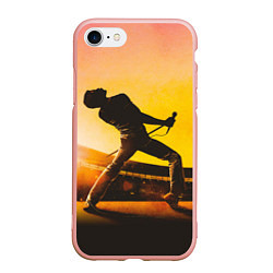 Чехол iPhone 7/8 матовый Bohemian Rhapsody, цвет: 3D-светло-розовый