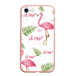 Чехол iPhone 7/8 матовый Lil Peep: Pink Flamingo