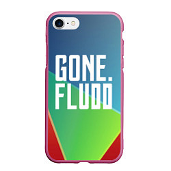 Чехол iPhone 7/8 матовый GONE Fludd, цвет: 3D-малиновый