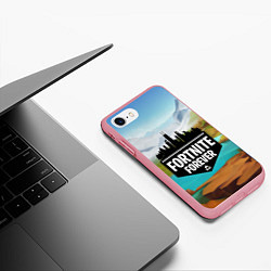 Чехол iPhone 7/8 матовый Fortnite Forever, цвет: 3D-баблгам — фото 2