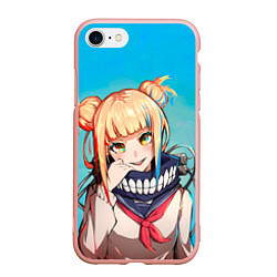 Чехол iPhone 7/8 матовый My Hero Academia Himiko Toga, цвет: 3D-светло-розовый