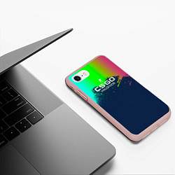 Чехол iPhone 7/8 матовый MP5 Phosphor - Фосфор, цвет: 3D-светло-розовый — фото 2