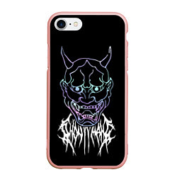 Чехол iPhone 7/8 матовый Ghostemane, цвет: 3D-светло-розовый