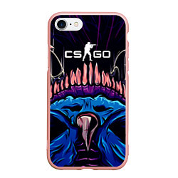 Чехол iPhone 7/8 матовый CS:GO Hyper Beast Skin, цвет: 3D-светло-розовый