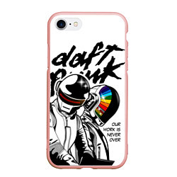 Чехол iPhone 7/8 матовый Daft Punk: Our work is never over