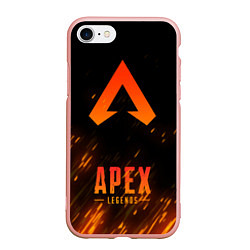 Чехол iPhone 7/8 матовый Apex Legends: Orange Flame