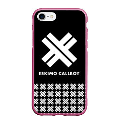 Чехол iPhone 7/8 матовый Eskimo Callboy: Cross, цвет: 3D-малиновый