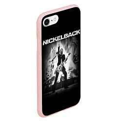Чехол iPhone 7/8 матовый Nickelback Rock, цвет: 3D-светло-розовый — фото 2