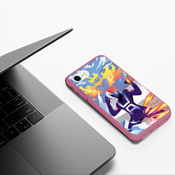 Чехол iPhone 7/8 матовый Академия, цвет: 3D-малиновый — фото 2
