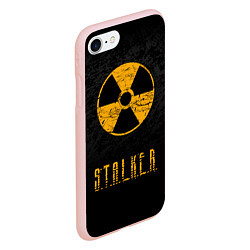 Чехол iPhone 7/8 матовый STALKER: Radioactive, цвет: 3D-светло-розовый — фото 2