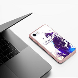 Чехол iPhone 7/8 матовый Бездомный бог, цвет: 3D-светло-розовый — фото 2