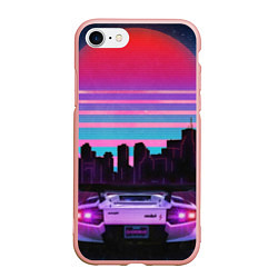 Чехол iPhone 7/8 матовый Racing 80s
