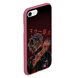 Чехол iPhone 7/8 матовый SCARLXRD: Dark Man, цвет: 3D-малиновый — фото 2