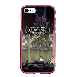 Чехол iPhone 7/8 матовый HOLLOW KNIGHT, цвет: 3D-малиновый