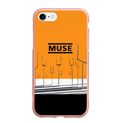 Чехол iPhone 7/8 матовый Muse: Orange Mood, цвет: 3D-светло-розовый