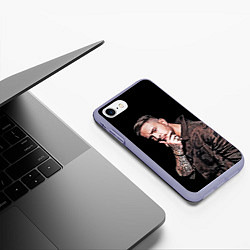 Чехол iPhone 7/8 матовый Егор Крид: Время не пришло, цвет: 3D-светло-сиреневый — фото 2