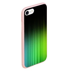 Чехол iPhone 7/8 матовый Неоновые полосы - Минимализм, цвет: 3D-светло-розовый — фото 2