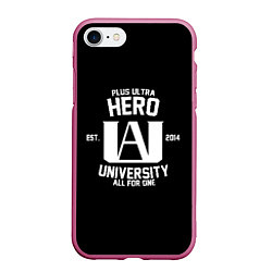Чехол iPhone 7/8 матовый My Hero Academia белый лого