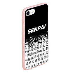 Чехол iPhone 7/8 матовый SENPAI, цвет: 3D-светло-розовый — фото 2
