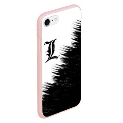 Чехол iPhone 7/8 матовый Death Note 5, цвет: 3D-светло-розовый — фото 2