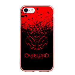 Чехол iPhone 7/8 матовый Overlord, цвет: 3D-светло-розовый